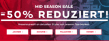 Planet Sports: Großer Midseason Sale mit Rabatten von bis zu 50% + 10,- Euro Newsletter Gutschein!
