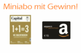 30 Cent Gewinn! 3 Ausgaben der Zeitschrift „Capital“ im Probeabo für 14,70 Euro und dazu einen 15,- Euro Amazon Gutschein geschenkt!