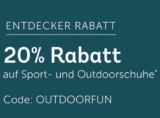 Letzter Tag! 20% Rabatt auf Sport- und Outdoorschuhe im Mirapodo Onlineshop