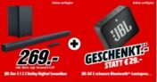 JBL BAR 21 BLKEP Soundbar für nur 269,- Euro und JBL GO2 Bluetooth Lautsprecher gratis dazu