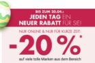 20% Rabatt auf viele tolle Marken aus dem Bereich Mode bei Galeria Kaufhof