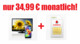 Samsung Galaxy S5 16GB + Samsung T24D310ES 24″ TV Monitor mit mobilcom-debitel Vodafone Real Allnet Flat (2000 MB Datenvolumen) für 34,99/Monat