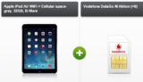 Apple iPad Air WiFi + Cellular space-gray, 32GB, B-Ware + Vodafone DataGo M Aktionstarif für nur 17,49 Euro im Monat + einmalig 49,- Euro für das iPad