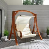 Abgelaufen! Modern Living Hollywoodschaukel Wave inkl. Bezug in Beige ab 99,83 Euro inkl. Lieferung