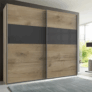 Modern Living Schwebetürenschrank (Grau/Eichefarben) für nur 272,30 Euro inkl. Lieferung