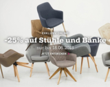 Mömax: 20% Rabatt auf insgesamt 79 verschiedene Stühle und Bänke