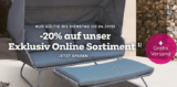 20% Rabatt auf das Exklusiv Online Sortiment bei Mömax + kostenlose Lieferung