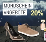 Bei Galeria Kaufhof ab 20 Uhr „Mondschein Angebote“ mit 20% Rabatt auf „Parfümerie & Schuhe“