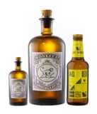 Schnappes-Schnäppchen:  0,5l Monkey Gin Flasche + 0,05l original Monkey Miniatur und Aqua Monaco Tonic für nur 32,90 Euro inkl. Versand!