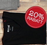 20% Rabatt auf Basic Shirts, Jeans und Pullover im Mustang Online-Shop