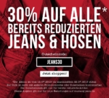 [MUSTANG] Geht noch! 30% Extra-Rabatt auf alle Jeans, Shorts und Chinos  im Sale – Jeans ab 17,49 Euro