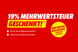 Bis 12:00 Uhr: MediaMarkt: 19% MwSt. geschenkt am Freitag und Samstag