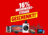 Letzte Chance! MediaMarkt schenkt euch die Mehrwertsteuer – Satte 13,79% Nachlass auf (fast) alle Produkte im Onlineshop