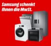 Samsung Mehrwertsteueraktion – 19% MwSt. geschenkt auf ausgewählte Haushaltsgroßgeräte