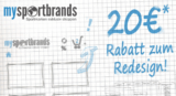 [MYSPORTBRANDS.DE] 20,- Euro Gutscheincode mit 80,- Euro Mindestbestellwert auf alle Produkte!