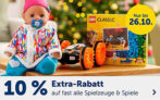 10% Rabatt auf Spielzeug & Spiele im myToys Onlineshop (MBW: 29,- Euro)