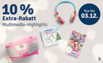 10% Rabatt auf viele verschiedene Multimedia Highlights bei myToys