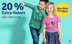 20% Rabatt auf alle Kinder-Oberteile im myToys Onlineshop