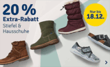 20% Rabatt auf alle Stiefel und Hausschuhe für Kinder im myToys Onlineshop