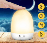 LED Nachtlicht mit Touch-Control, Farbwechsel und bis zu 40 Stunden Akkulaufzeit für nur 10,99 Euro