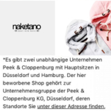 15% auf Kleidung der Marke Naketano bei Peek & Cloppenburg*