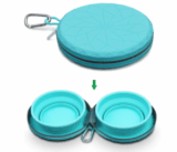 Perfekt für unterwegs: KALLAK Doppel-Hundenapf (zusammenklappbar) für nur 10,39€ inkl. Versand