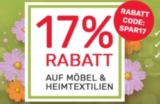 17% Rabattgutschein auf Möbel und Heimtextilien bei Neckermann
