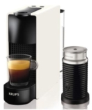 Krups XN 1111 Nespresso Essenza Mini Kaffeekapselmaschine Bundle mit Aeroccino Weiß für 89,90 Euro
