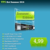 Netcup VPS „Hot Summer 2016“ V-Server mit 4GB Ram und 60GB SAS Speicher für 4,99 Euro pro Monat!