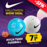 Nike Pitch Team Fußball (2 Farben, Größe 5) für nur 12,72€ (statt 20€)