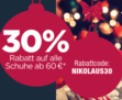30% Rabatt auf alle Schuhe über 60,- Euro – auch auf bereits reduzierte Ware!