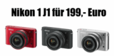[SATURN SUPER SUNDAY] Nikon 1 J1 Systemkamera (10 Megapixel, 7,5 cm (3 Zoll) Display) weiß inkl. 1 Nikon VR 10-30 mm für nur 199,- Euro!