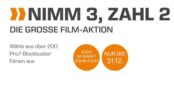 Nur noch heute! Nimm 3 Zahl 2 Aktion bei Saturn auf Musik, Filme und Games