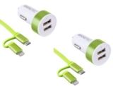 Zwei Ninetec 3.1A Dual Auto Ladegeräte (Zigarettenanzünder) für nur 8,99 Euro inkl. Versand