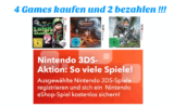 [AMAZON/NINTENDO] 4 Nintendo DS Spiele bestellen und nur 2 bezahlen durch Kombination zweier Aktionen!
