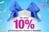 Nur heute: 10% Gutscheincode auf Gartengeräte, Pflanzen & Werkstatt bei GartenXXL