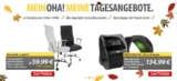 [MEINPAKET] OHA! Bürostuhl Drehstuhl Chefsessel Cagliari, ergonomische Form & MEDISANA Pulsuhr MIO Alpha (schwarz)