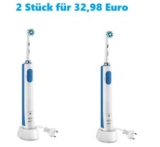 Knaller: 2 Stück Oral-B PRO 600 Cross Action für 32,98 Euro inkl. Versand