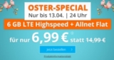 Nur noch heute: Sim.de Osteraktion mit 6GB LTE Alnet Flat für 6,99 Euro mtl.