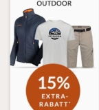 Engelhorn Sport Weekly Deals mit 15% Rabatt auf die Kategorie Outdoor