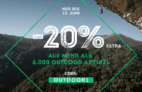 Verlängert! 20% Rabatt auf über 6000 Outdoor Artikel bei Sportscheck