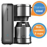 [IBOOD] Käffchen? Panasonic Filter-Kaffeemaschine NC-ZF1 aus schickem Edelstahl für nur 65,90 Euro inkl. Versand