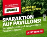 Versandkostenfreie Lieferung für Pavillons bei Hagebau