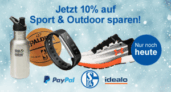 Letzter Tag: 10% auf die Kategorie Sport & Outdoor bei Zahlung via PayPal bei Allyouneed