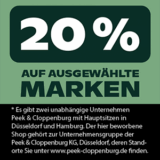 Top! 20% Rabatt auf 10.000 Artikel ausgewählter Top-Marken bei Peek & Cloppenburg*
