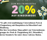 20% Rabatt auf die Kategorie KIDS bei Peek & Cloppenburg*