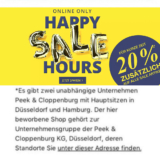 Nur bis 10:00 Uhr: 20% auf alle Sale Artikel bei Peek & Cloppenburg*