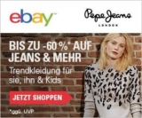 Großer Pepe Jeans Sale bei Ebay mit Rabatten von bis zu 60%!