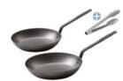 De Buyer Pfannen-Set (Ø 24 und 28 cm) mit Küchenzange für nur 45,90€ inkl. Versand