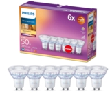 Philips LED Classic GU10 Lampen Warm Glow 6-er Pack (50 W) für nur 12,69€